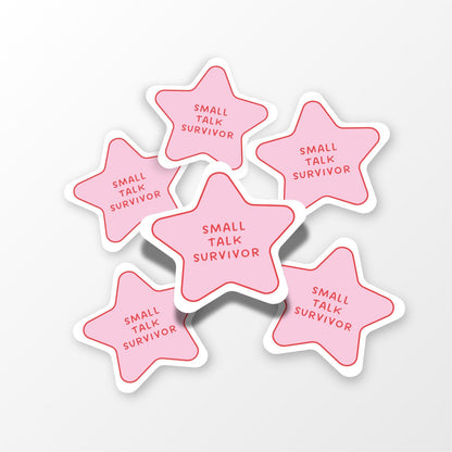 Small Talk Survivor Sticker - PulpKo