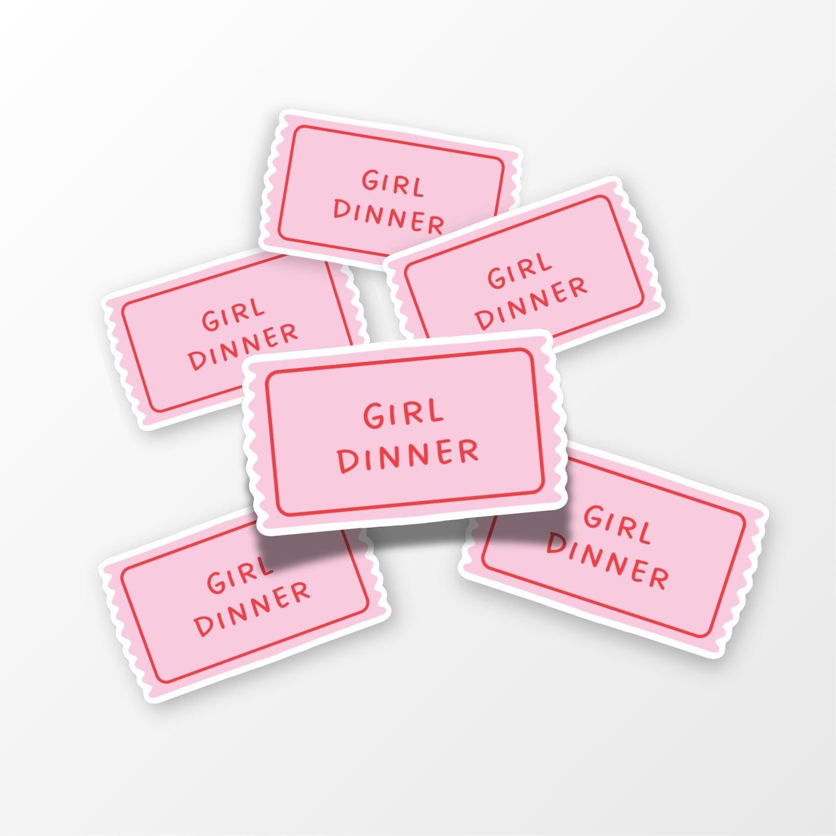 Girl Dinner Sticker - PulpKo