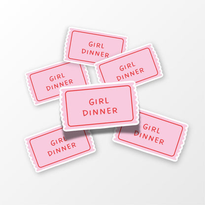 Girl Dinner Sticker - PulpKo