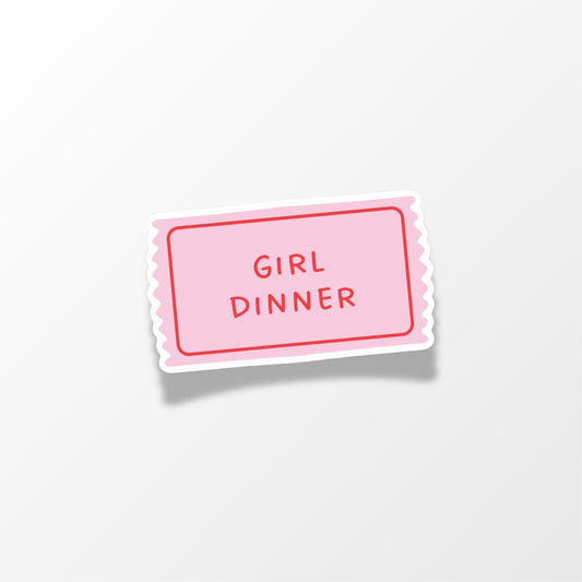 Girl Dinner Sticker - PulpKo