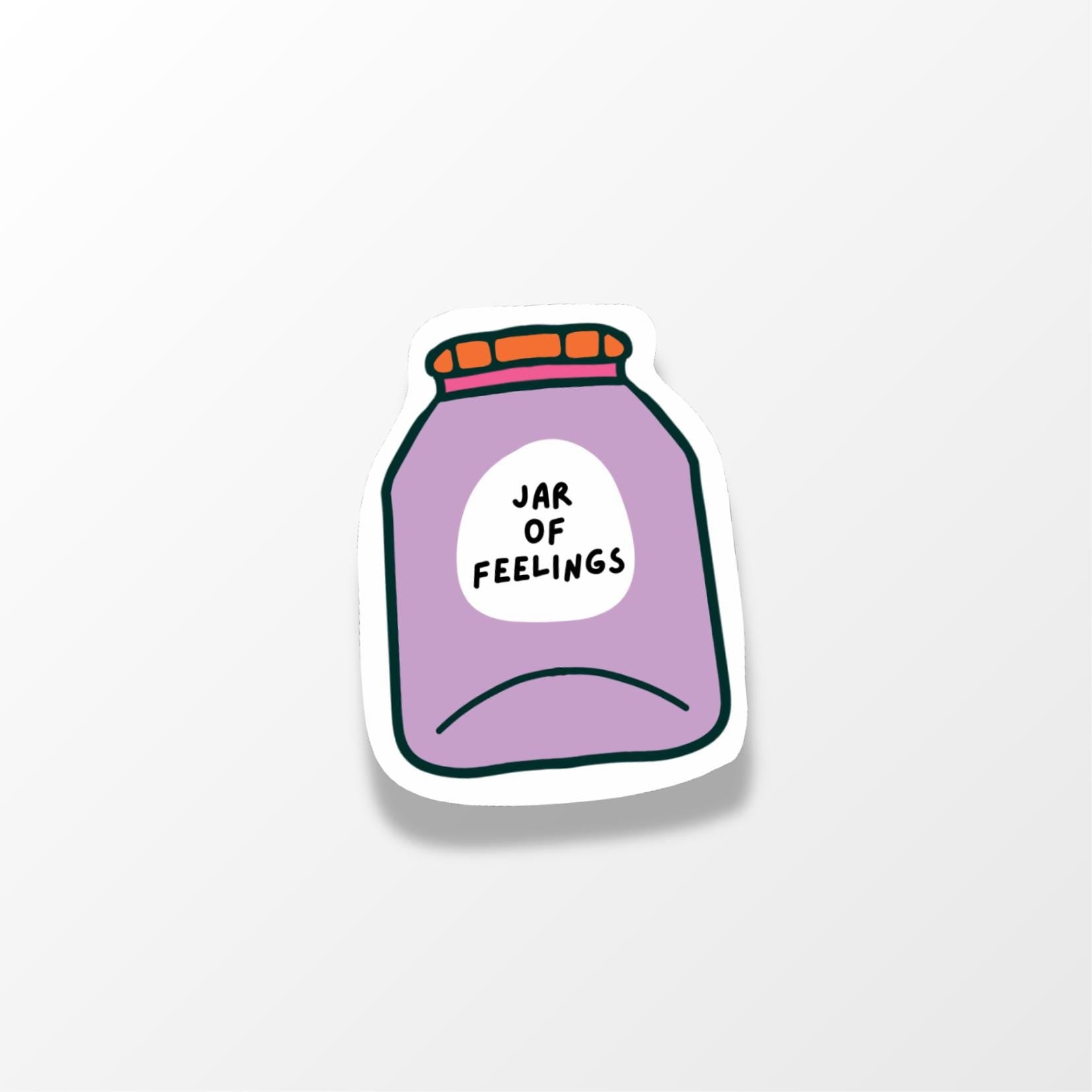 Jar of Feelings Sticker - PulpKo