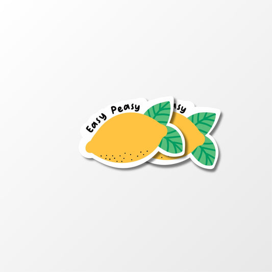 Easy Peasy Lemon Squeezy Sticker - PulpKo