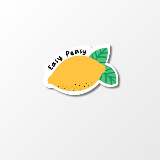 Easy Peasy Lemon Squeezy Sticker - PulpKo