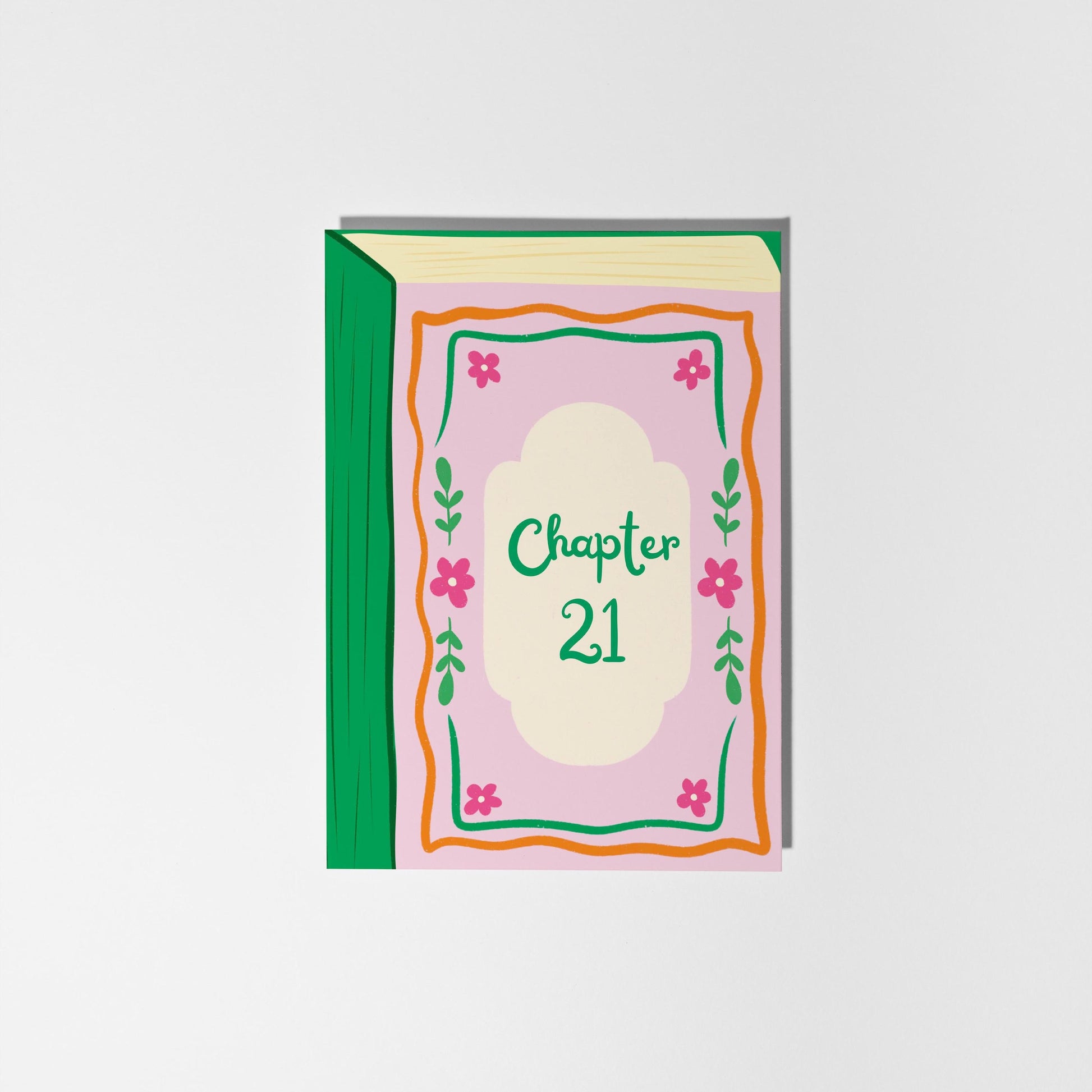 21st Birthday Card, Chapter 21 Book Cover Design - PulpKo