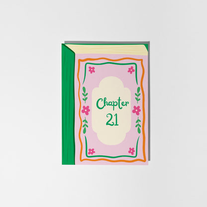 21st Birthday Card, Chapter 21 Book Cover Design - PulpKo