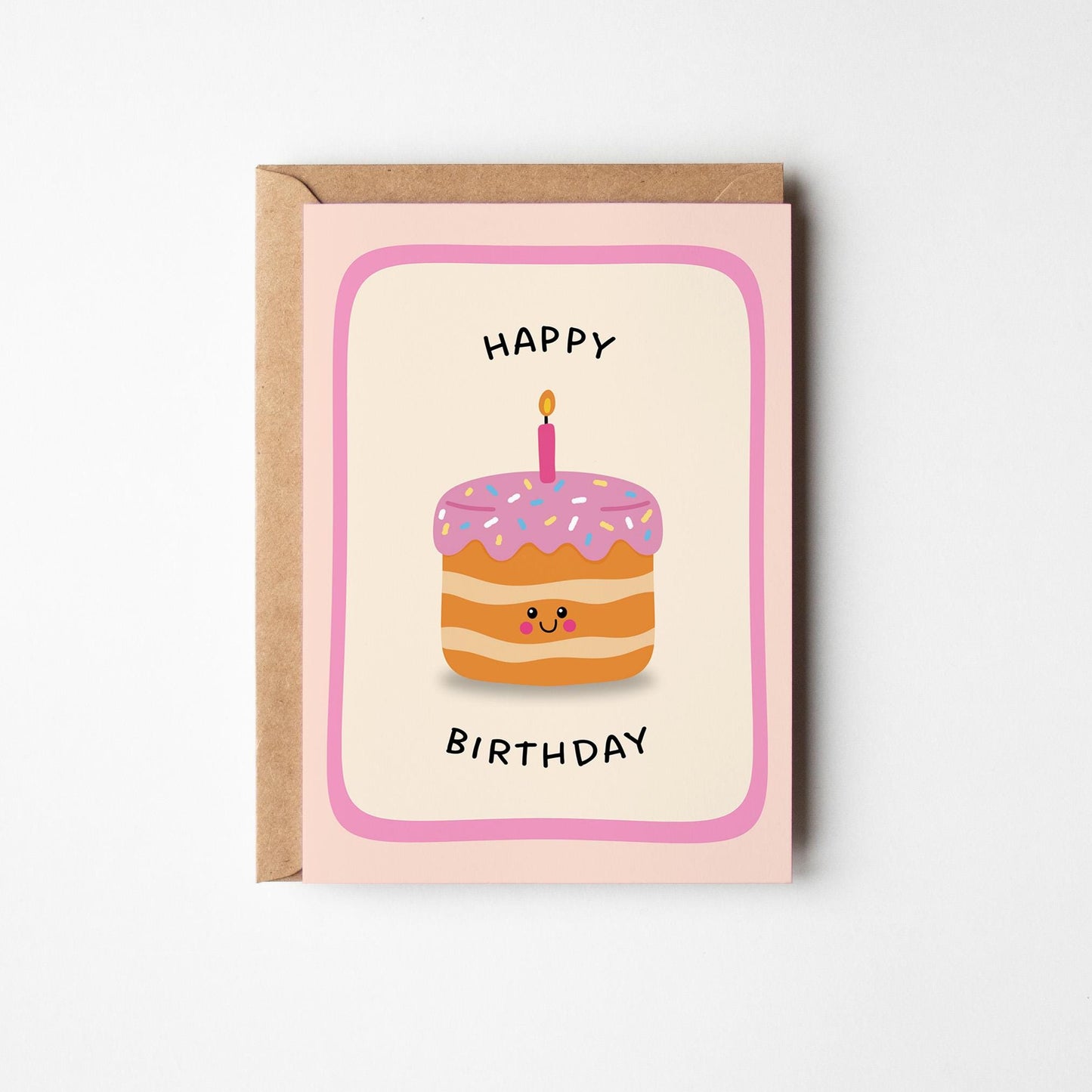 Happy Birthday Pink Cupcake - PulpKo