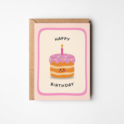 Happy Birthday Pink Cupcake - PulpKo