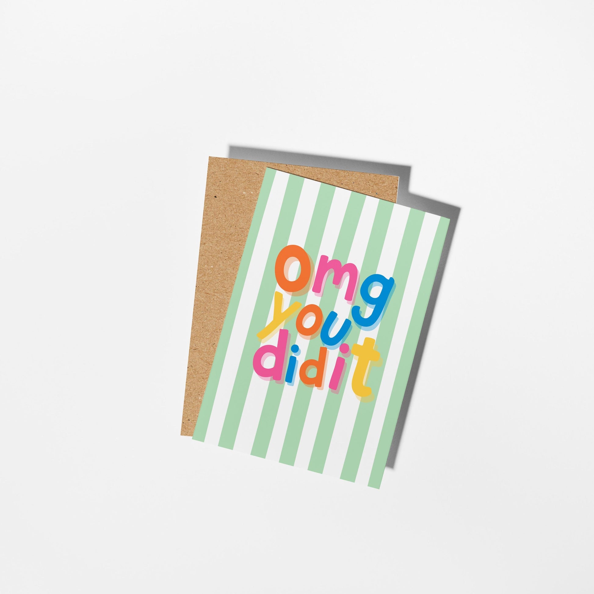 OMG You Did It! Congratulations, Well Done, Achievement Card - PulpKo