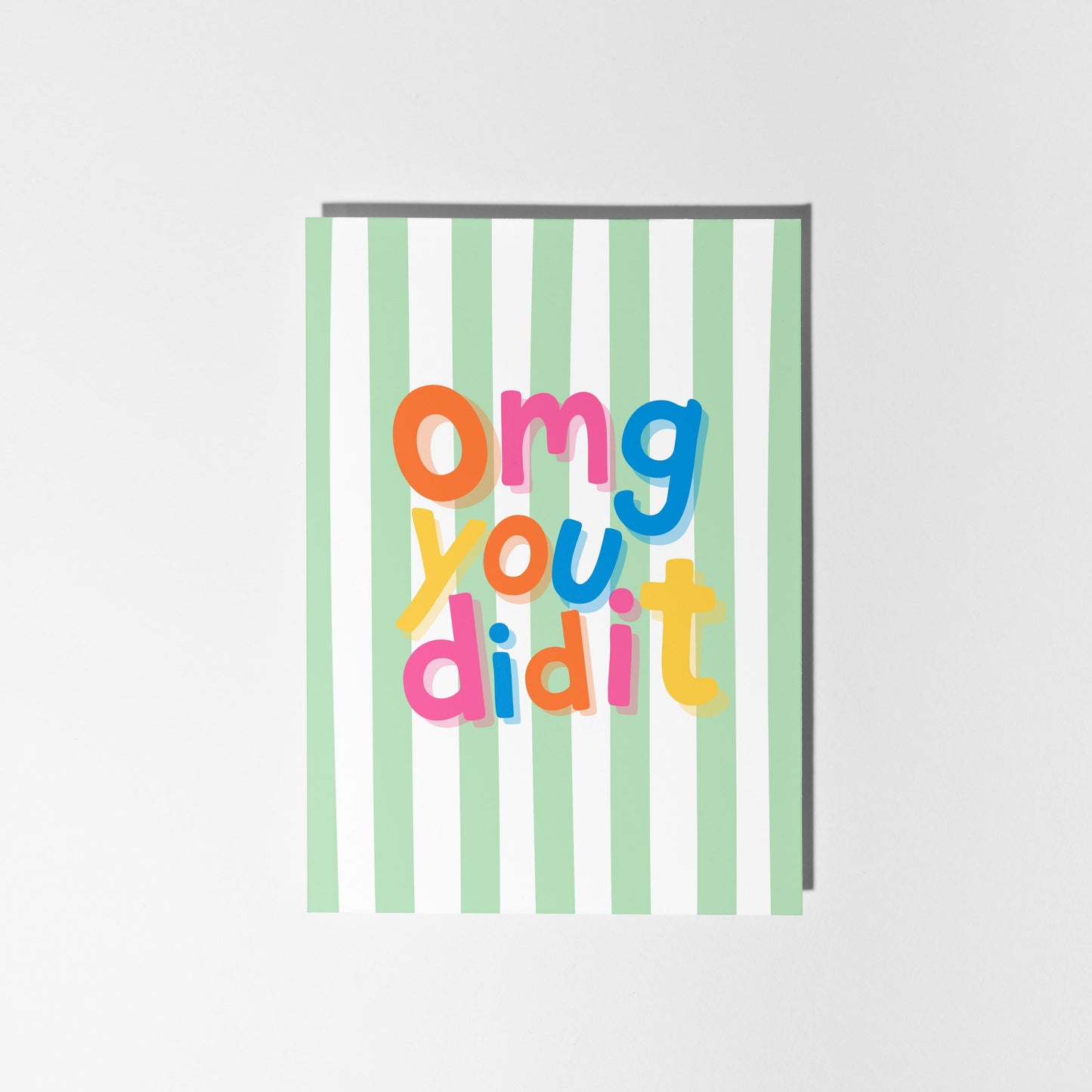 OMG You Did It! Congratulations, Well Done, Achievement Card - PulpKo