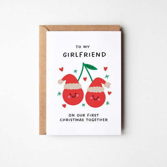 To My Girlfriend – First Christmas Together Card - PulpKo