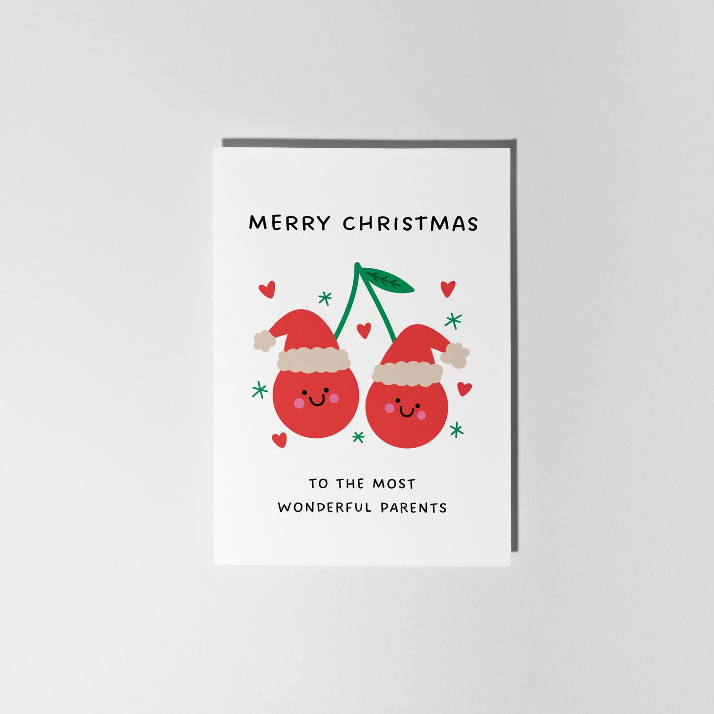 Merry Christmas To The Most Wonderful Parents Card - PulpKo