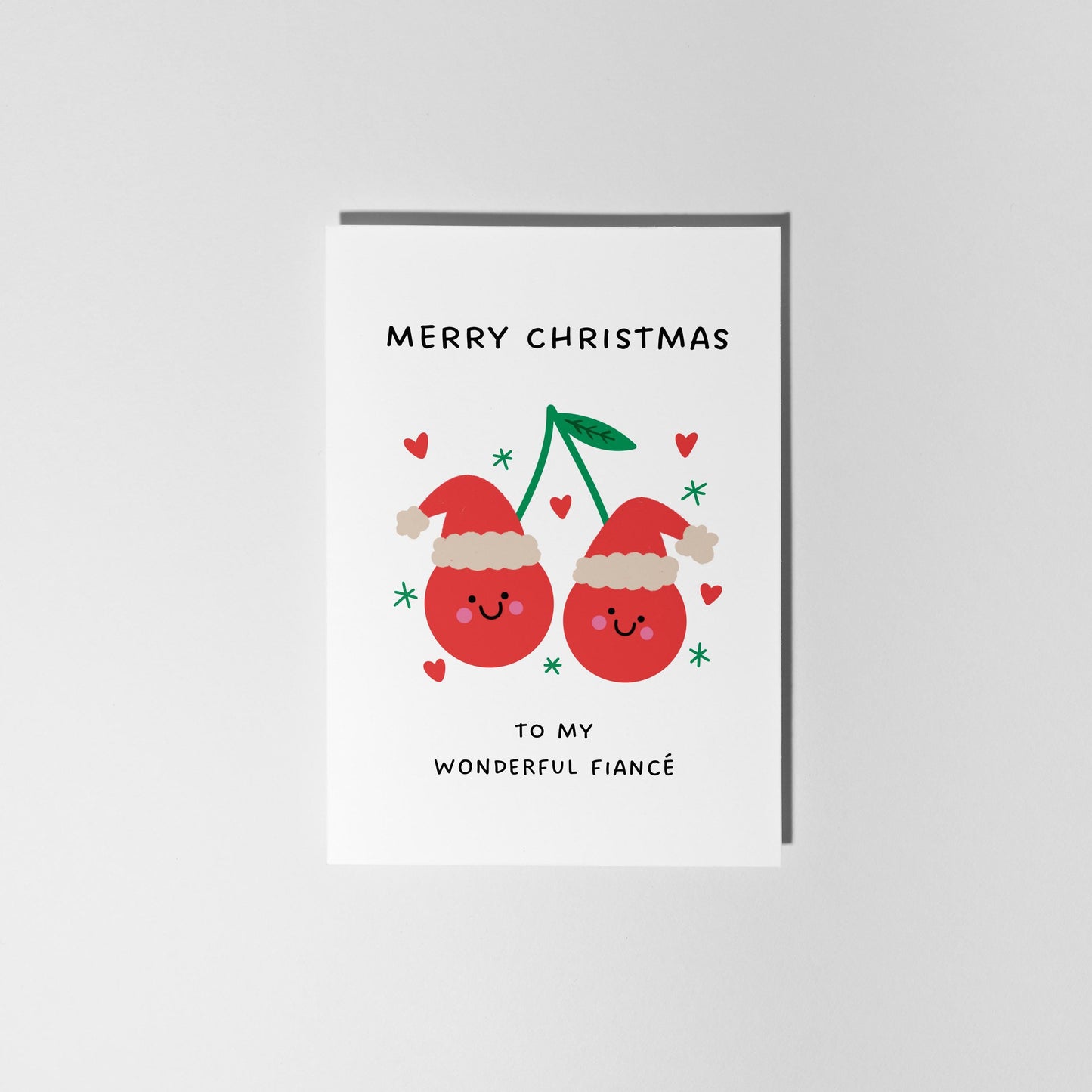 Merry Christmas To My Wonderful Fiancé Card - PulpKo