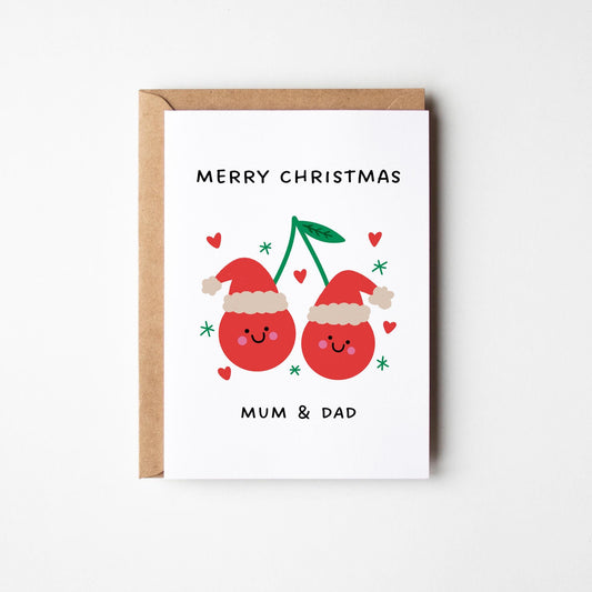 Merry Christmas Mum & Dad Card - PulpKo