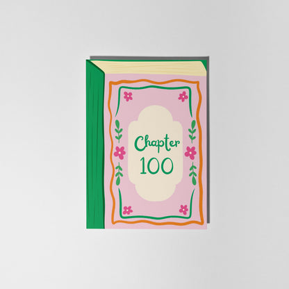 100th Book Birthday Card - PulpKo