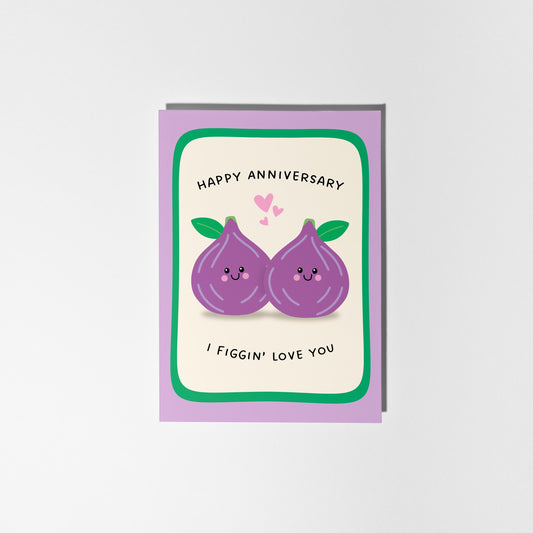 Fig Couple Anniversary Card - PulpKo