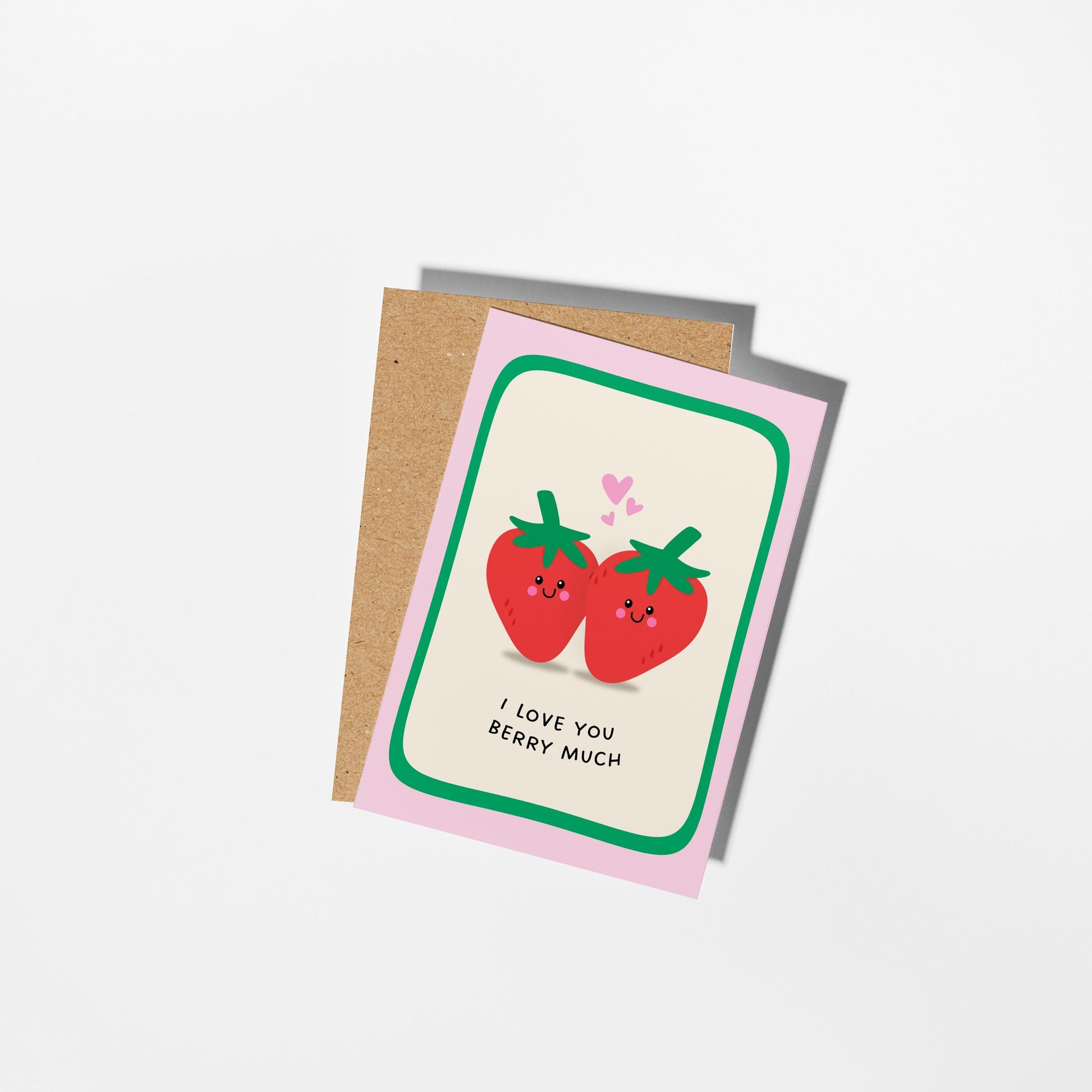 I Love You Berry Much Greeting Card - PulpKo
