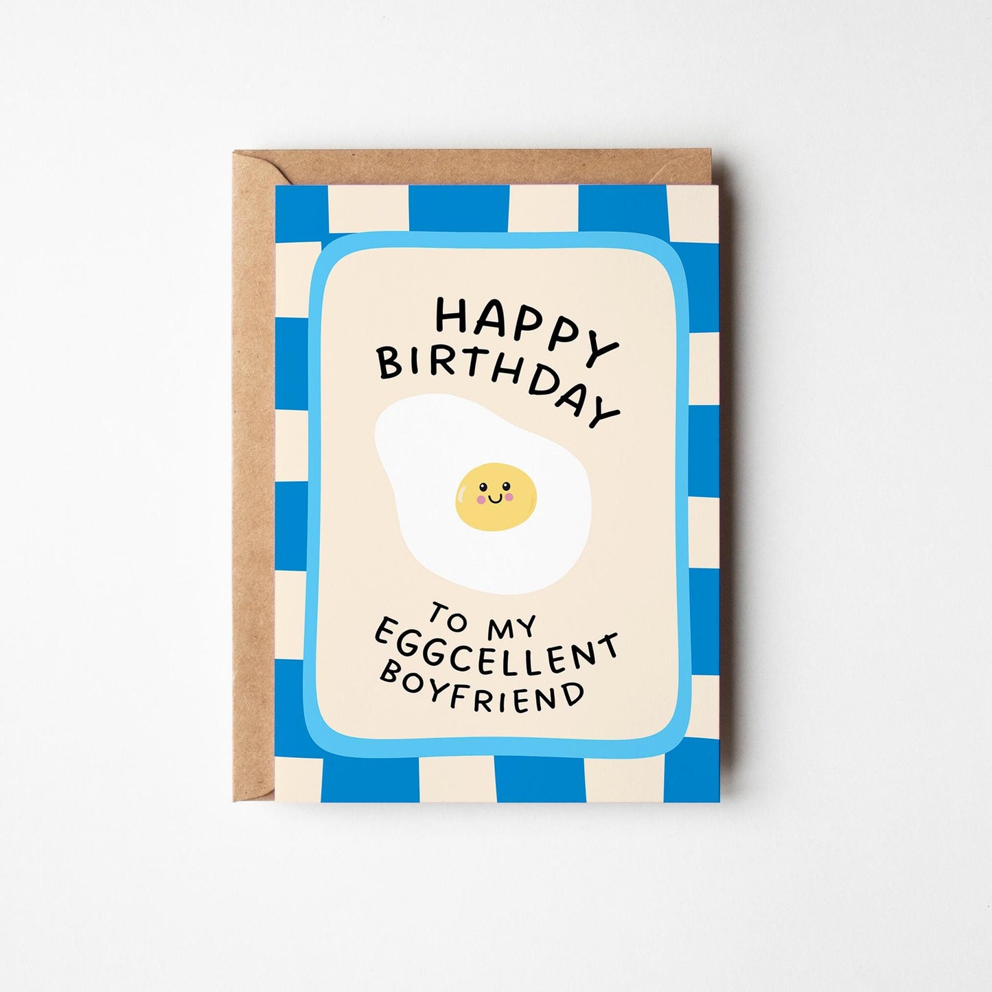 Eggcellent Boyfriend Birthday Card, Birthday Card for Boyfriend - PulpKo