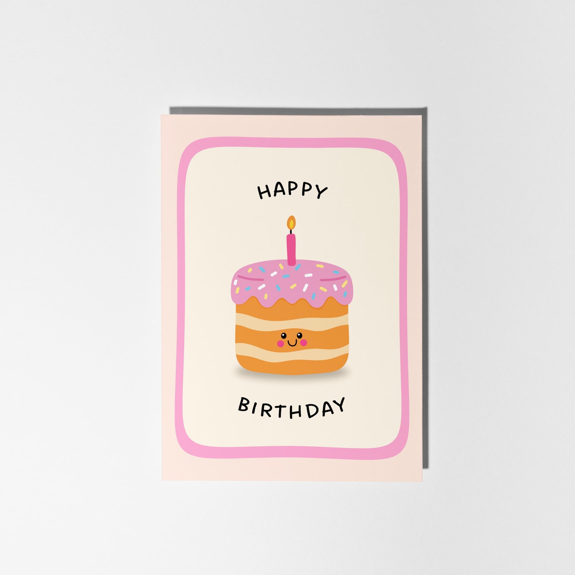 Happy Birthday Pink Cupcake - PulpKo
