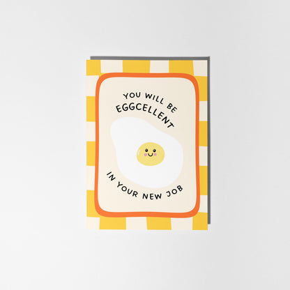 Funny New Job Card, You Will be Eggcellent Pun - PulpKo