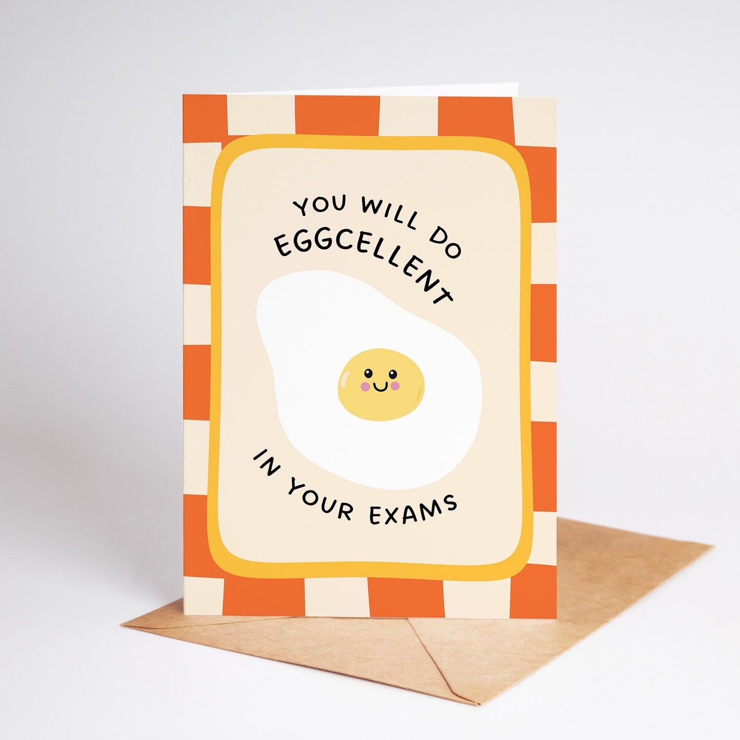 Funny Exam Card, You’ll Do Eggcellent Card, Good Luck Card - PulpKo