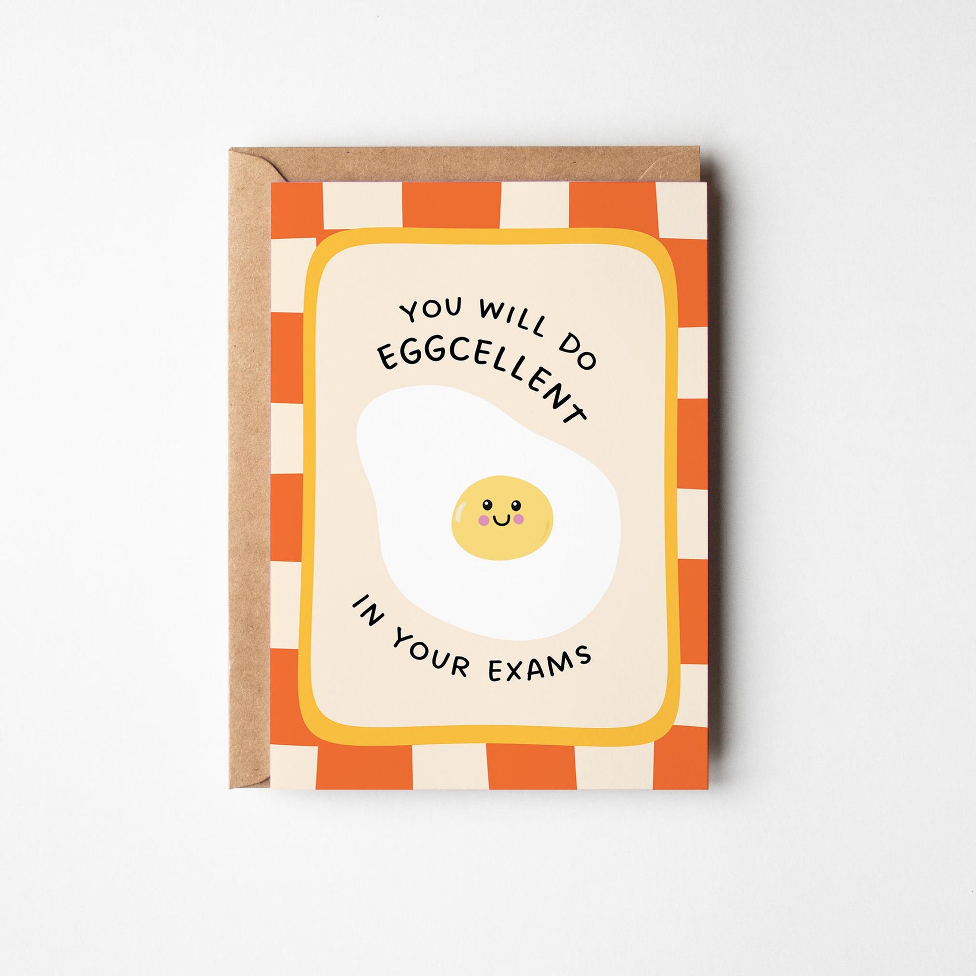 Funny Exam Card, You’ll Do Eggcellent Card, Good Luck Card - PulpKo