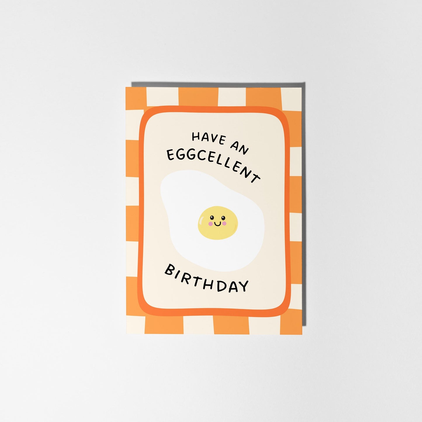 Funny Pun Birthday Card, Have an Eggcellent Birthday Greeting Card, Birthday Card for Family or Friends - PulpKo