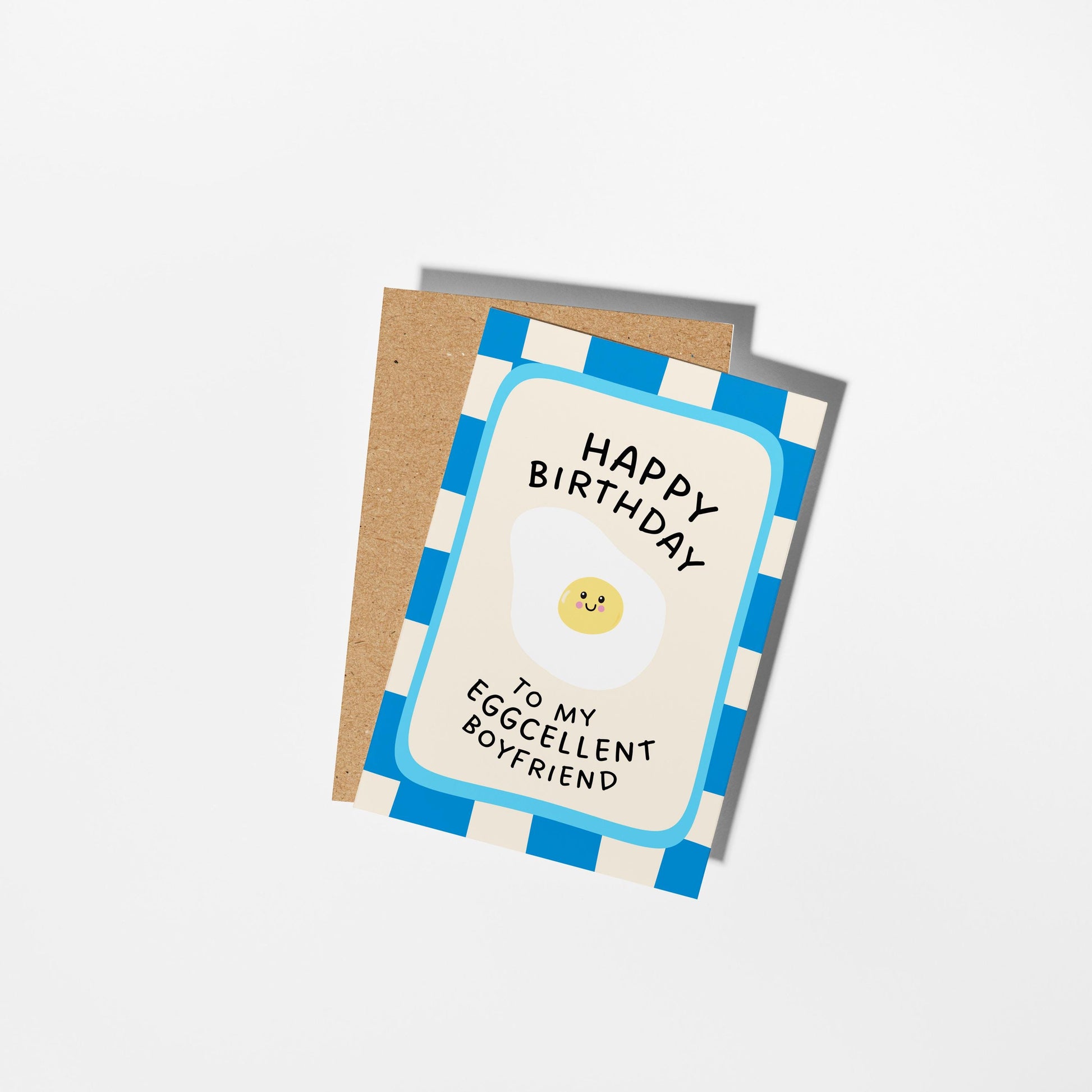 Eggcellent Boyfriend Birthday Card, Birthday Card for Boyfriend - PulpKo