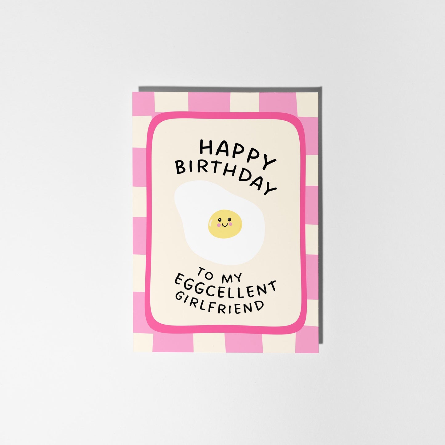 Eggcellent Girlfriend Birthday Card, Birthday Card for Girlfriend - PulpKo