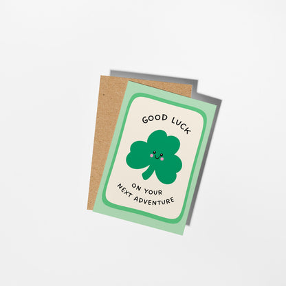 Good Luck Card, Next Adventure, Moving, New Job, Travelling Greeting Card - PulpKo