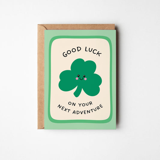 Good Luck Card, Next Adventure, Moving, New Job, Travelling Greeting Card - PulpKo