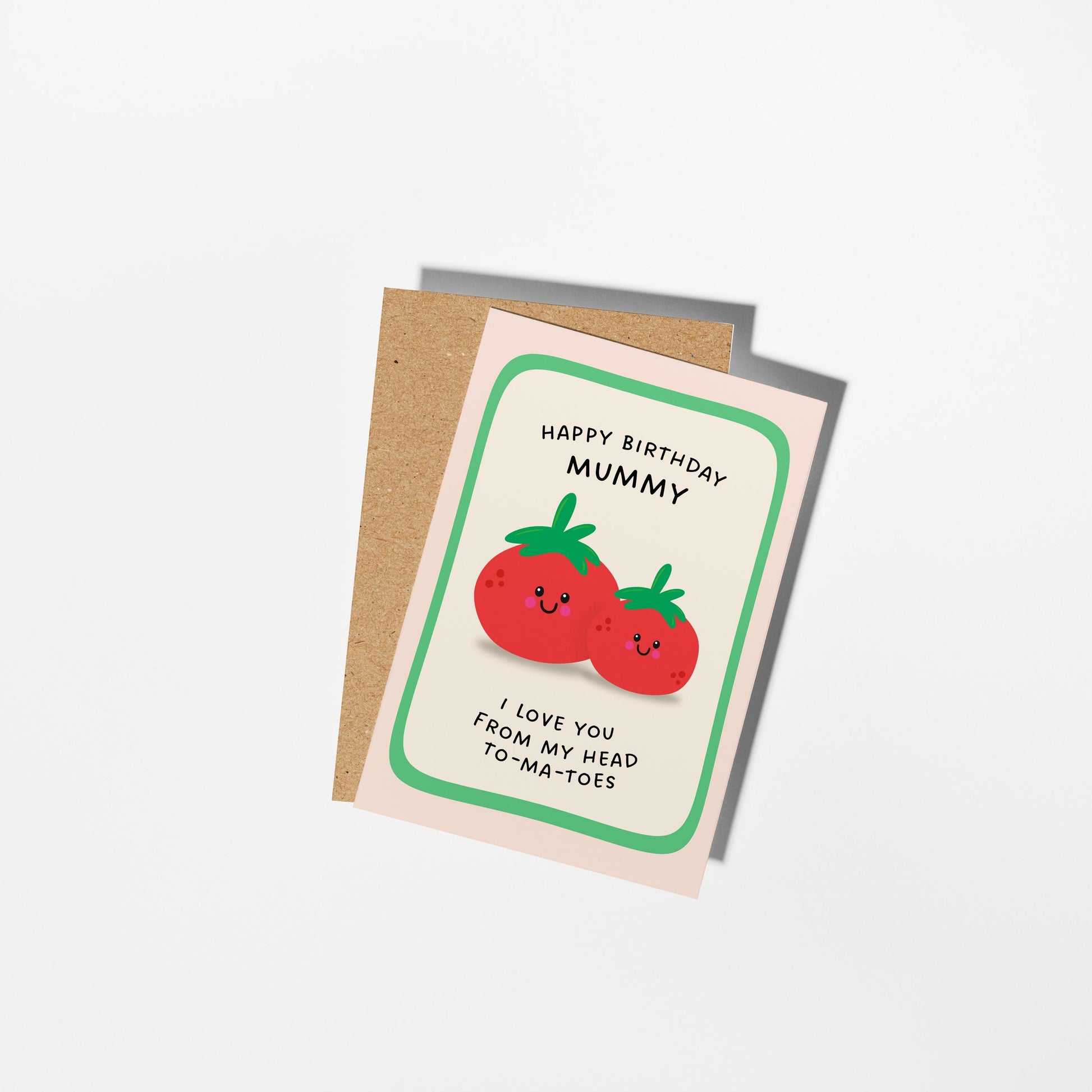 Mummy Birthday Card, Funny Tomato Pun Card from Daughter or Son, - PulpKo