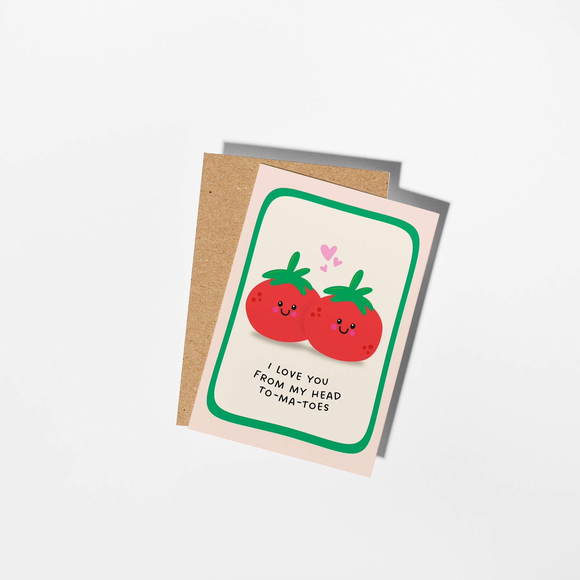 I Love You From My Head To-Ma-Toes, Funny Love Card, for Anniversaries or Birthdays - PulpKo
