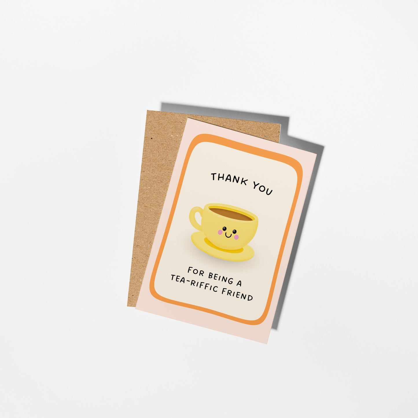Thank You Card for Friend, Tea Pun Thank You Card - PulpKo