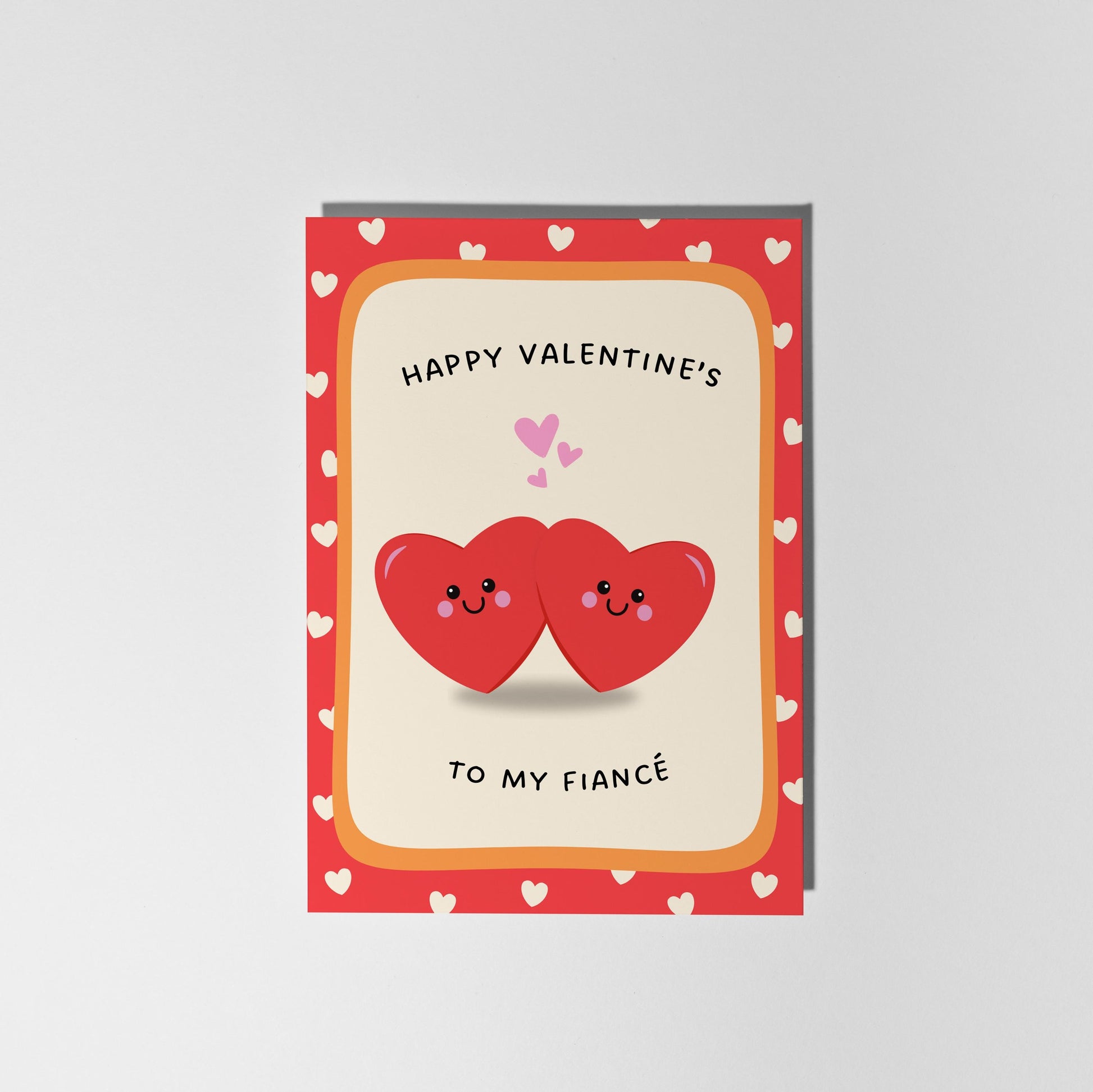 Valentine’s Card for Fiancé, Happy Valentine’s To My Fiancé, Cute Valentines Card for Partner - PulpKo