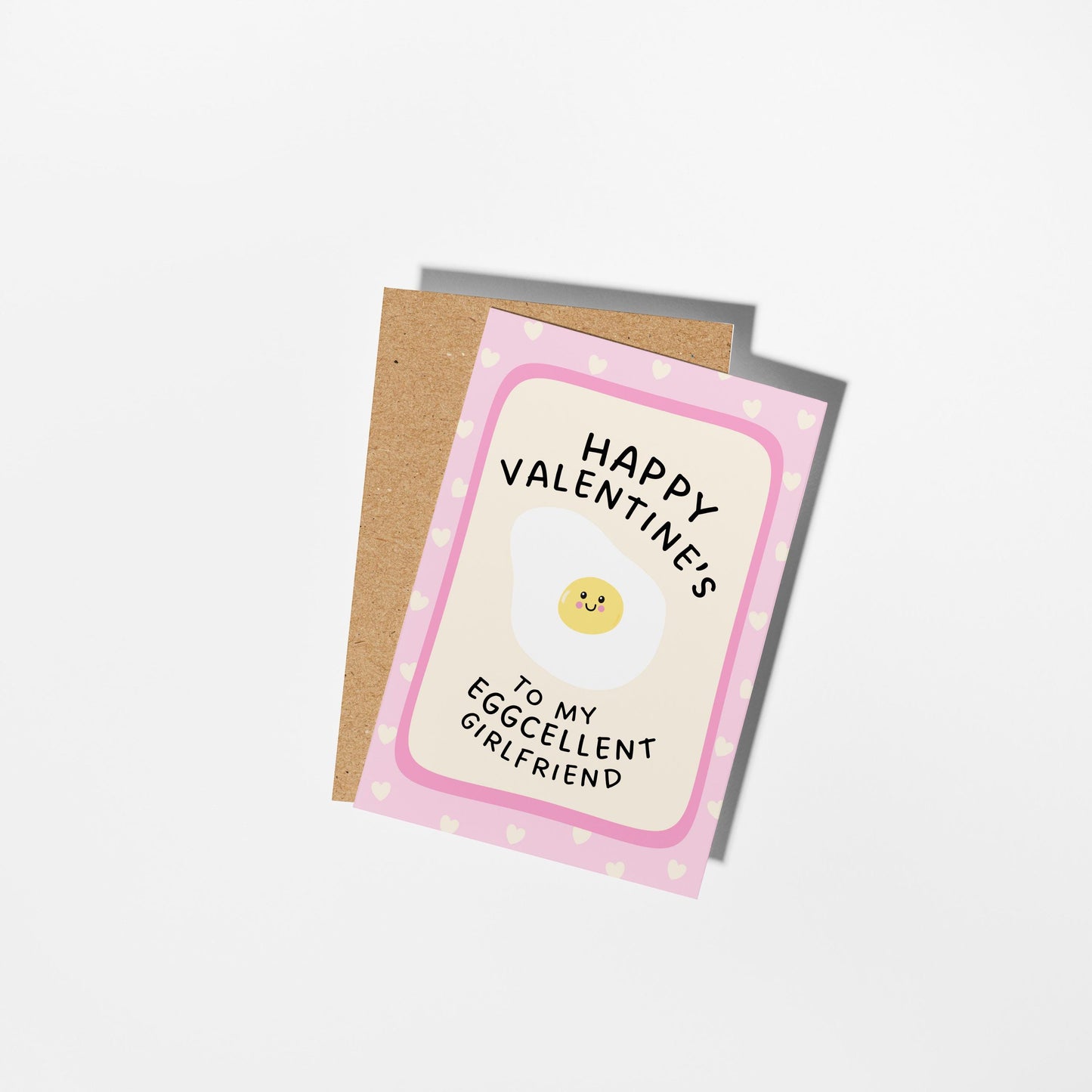 Funny Valentine’s Card for Girlfrien, Happy Valentine's to My Eggcellent Girlfriend - PulpKo