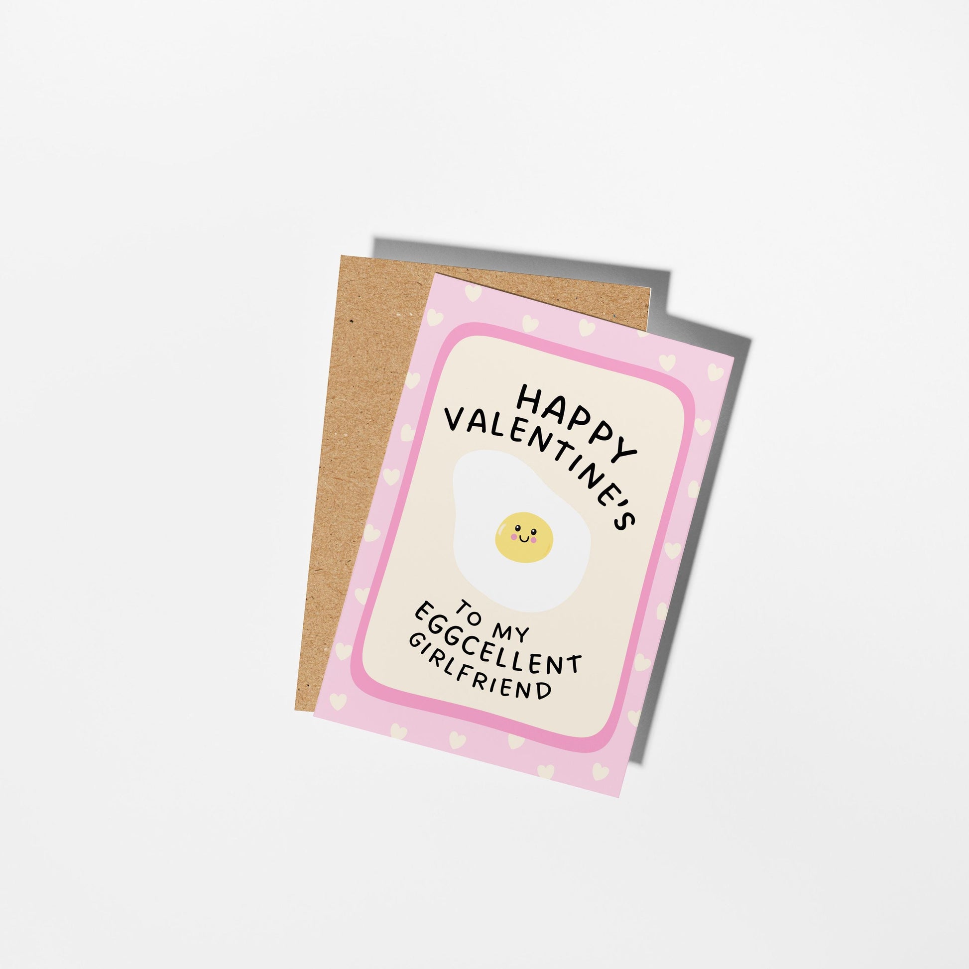 Funny Valentine’s Card for Girlfrien, Happy Valentine's to My Eggcellent Girlfriend - PulpKo