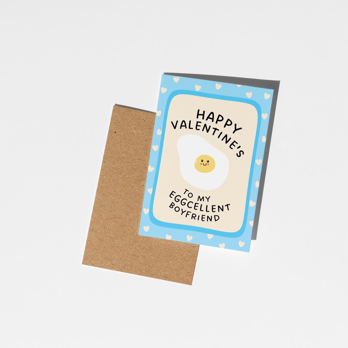 Funny Valentine’s Card for Boyfriend, Happy Valentine's to My Eggcellent Boyfriend - PulpKo