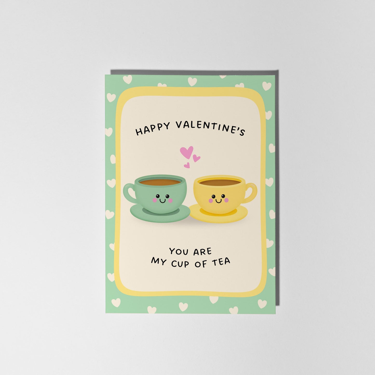 Valentine's Pun Card, You're My Cup Of Tea - PulpKo