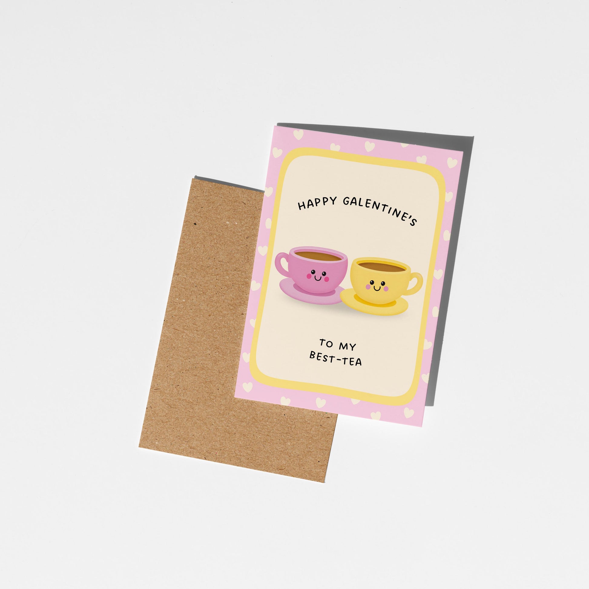 Galentine’s Card for Sister, Brew-Tea-Ful Sister Tea Cup Valentine Card - PulpKo