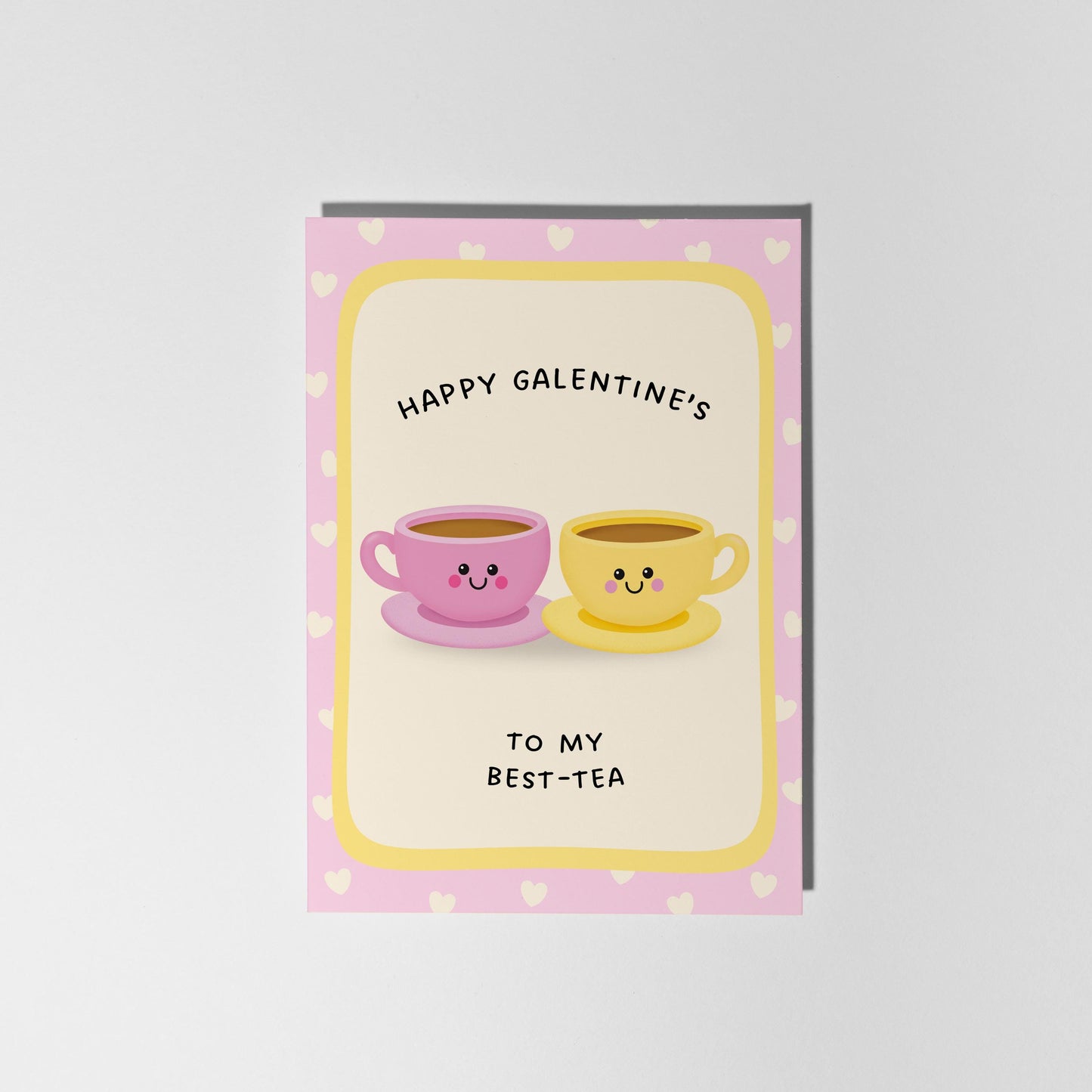 Happy Galentine’s Best-Tea Card, Valentine's Card for Best Friend - PulpKo