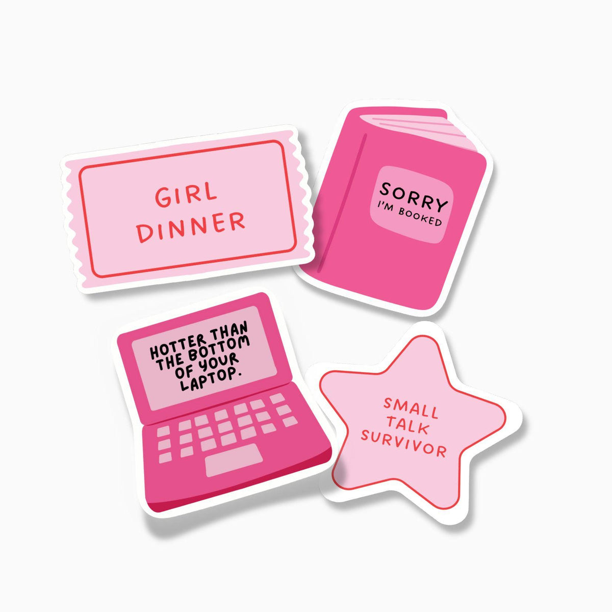 Cute Croissant Sticker, Kawaii Food Sticker, Illustrated Vinyl Stickers - PulpKo