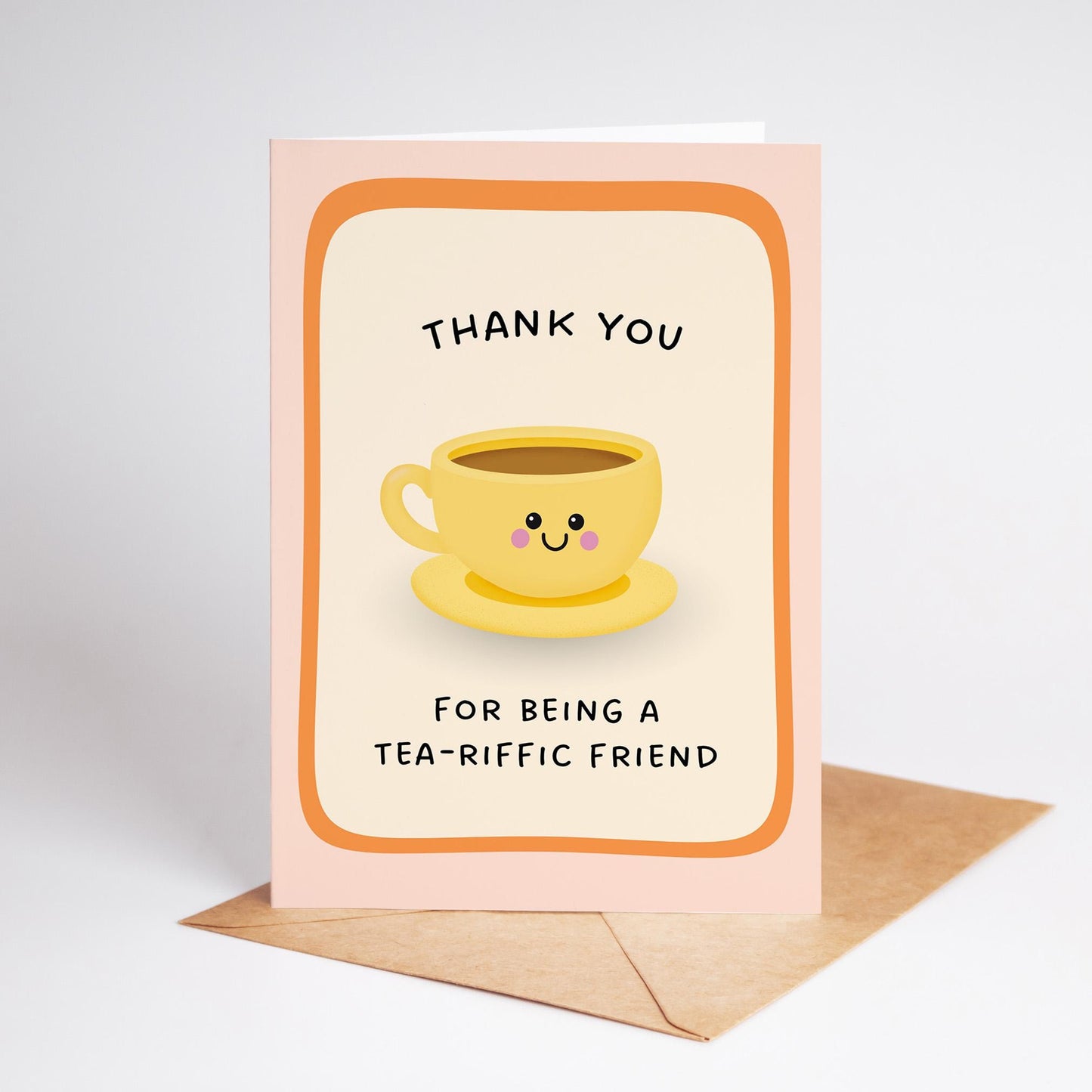 Thank You Card for Friend, Tea Pun Thank You Card - PulpKo
