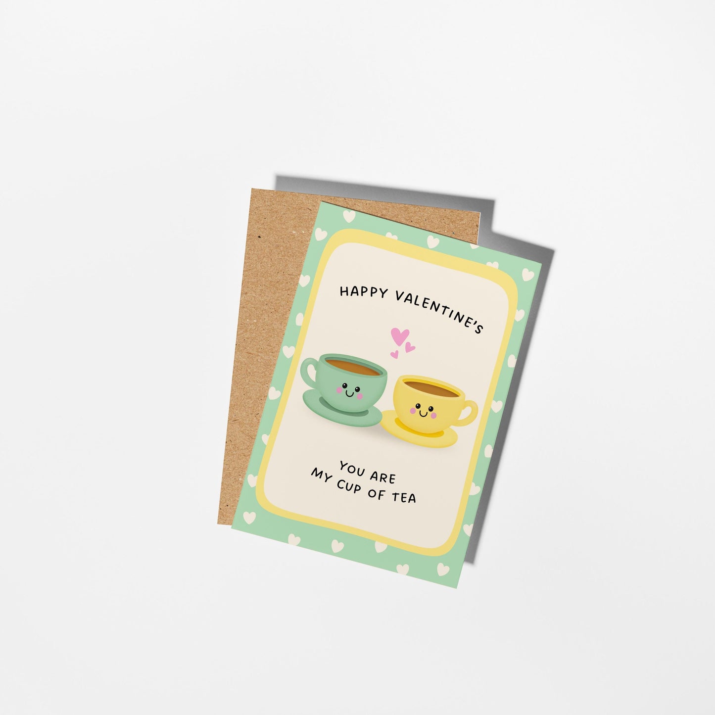 Valentine's Pun Card, You're My Cup Of Tea - PulpKo
