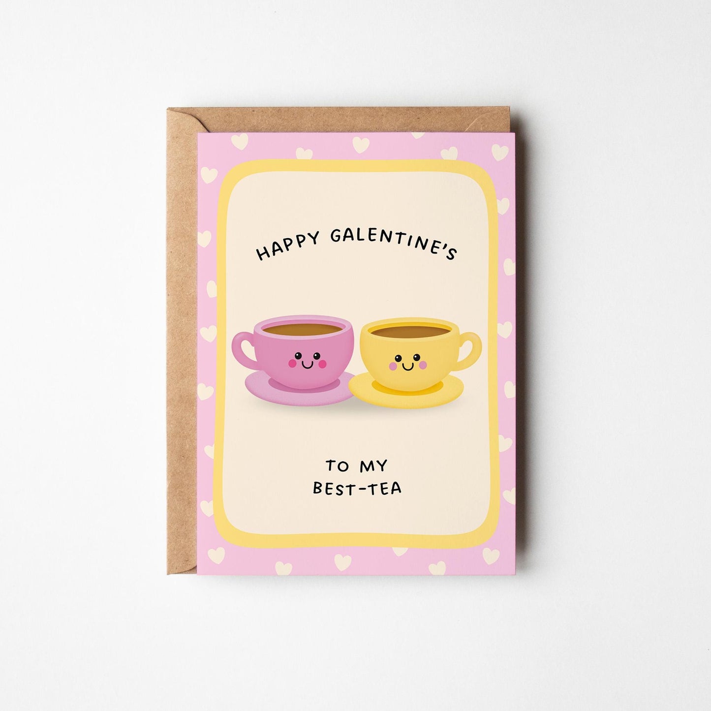 Galentine’s Card for Sister, Brew-Tea-Ful Sister Tea Cup Valentine Card - PulpKo