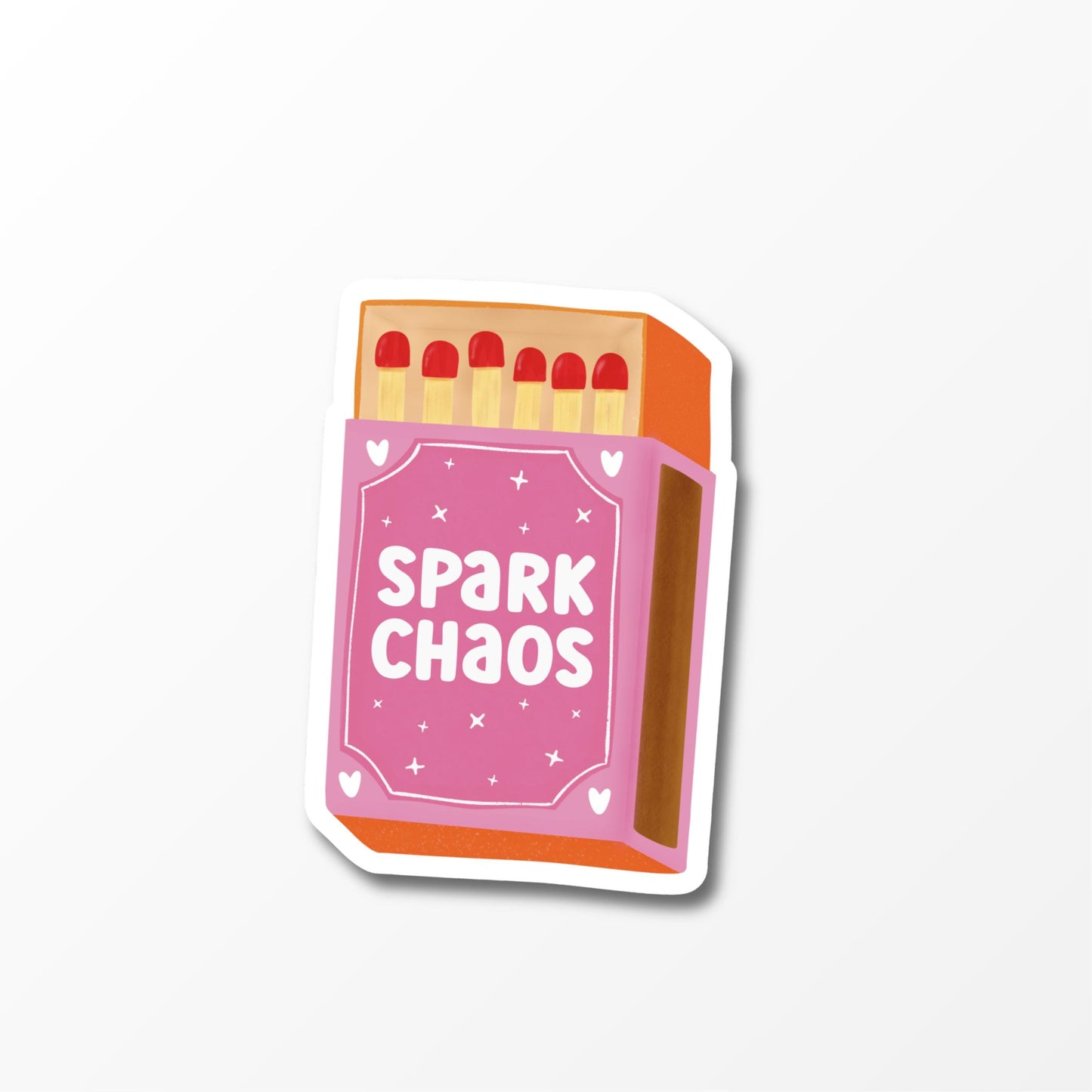 Spark Chaos Sticker, Girly Matchbox Vinyl Sticker, Funny Aesthetic Sticker - PulpKo