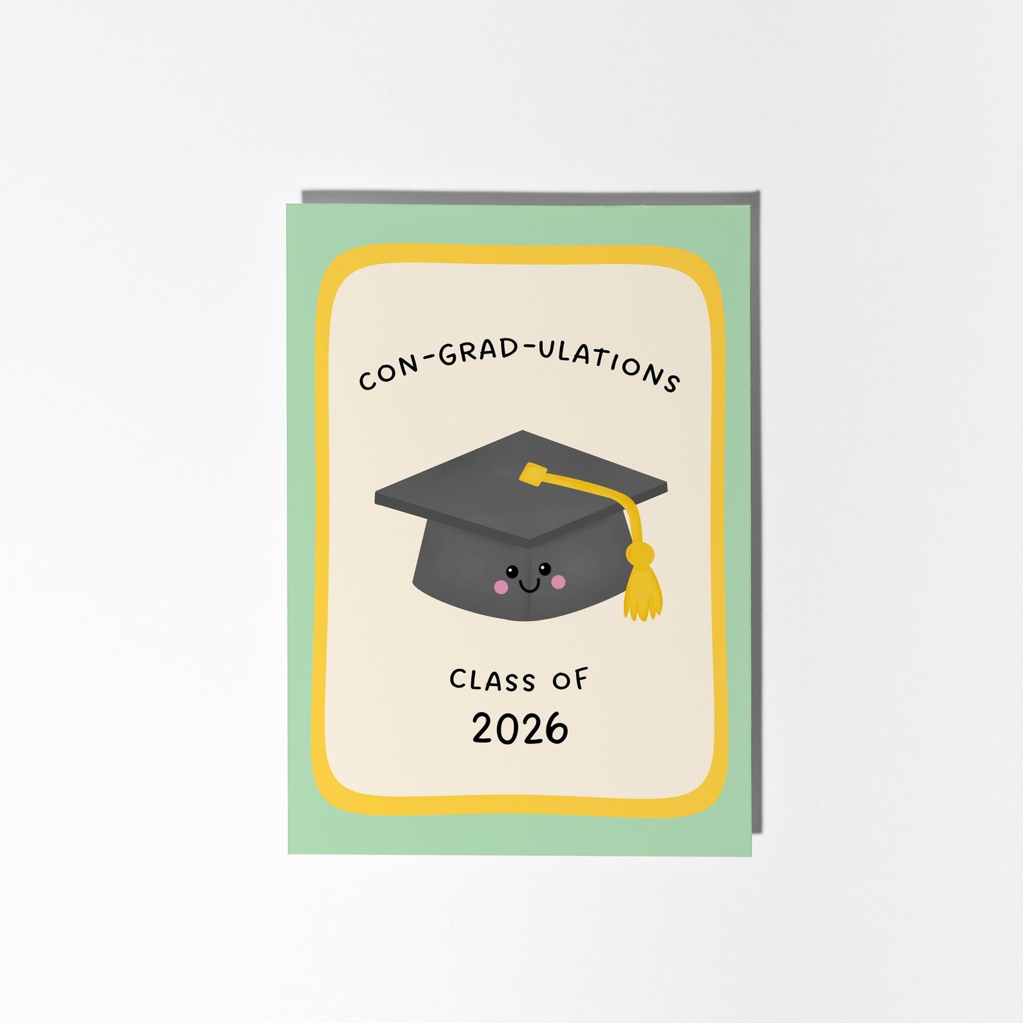 Class of 2026 Graduation Card, Congratulations Grad Card, Cute Congrats Card - PulpKo