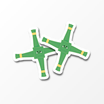 St Brigid's Cross Sticker, Irish Sticker, Cute Vinyl Sticker - PulpKo
