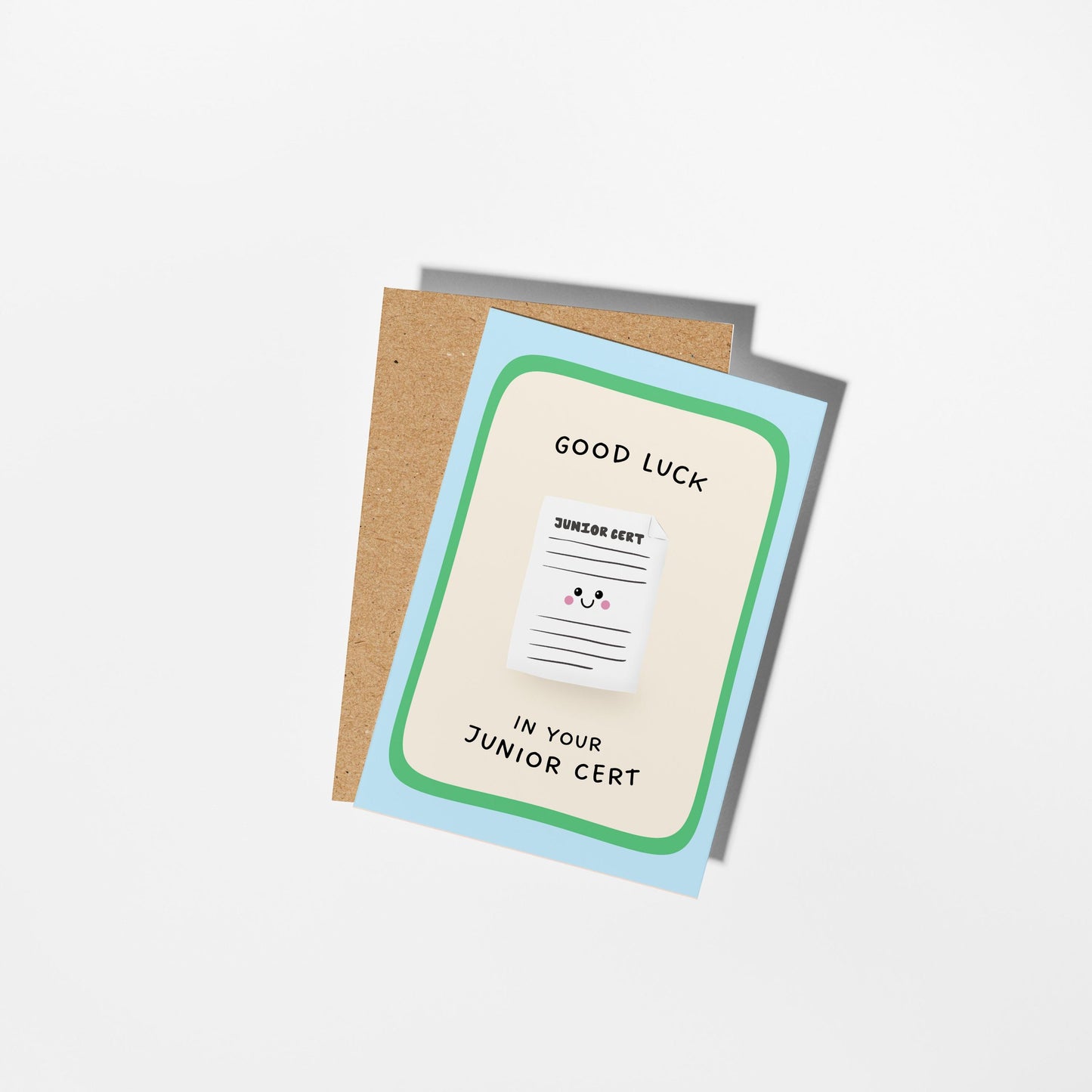 Junior Cert Good Luck Card, Exam Card for Irish Students, Good Luck Card for Teens - PulpKo