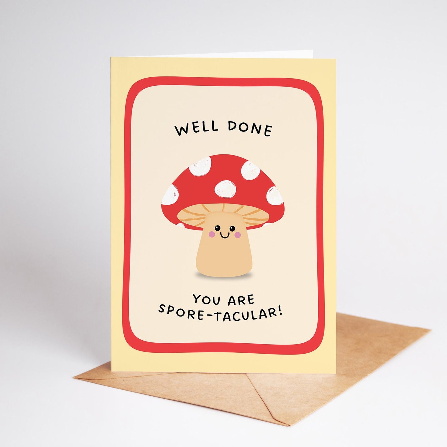 Well Done Card, You Are Spore-tacular Card, Congratulations Card, Achievement Card - PulpKo