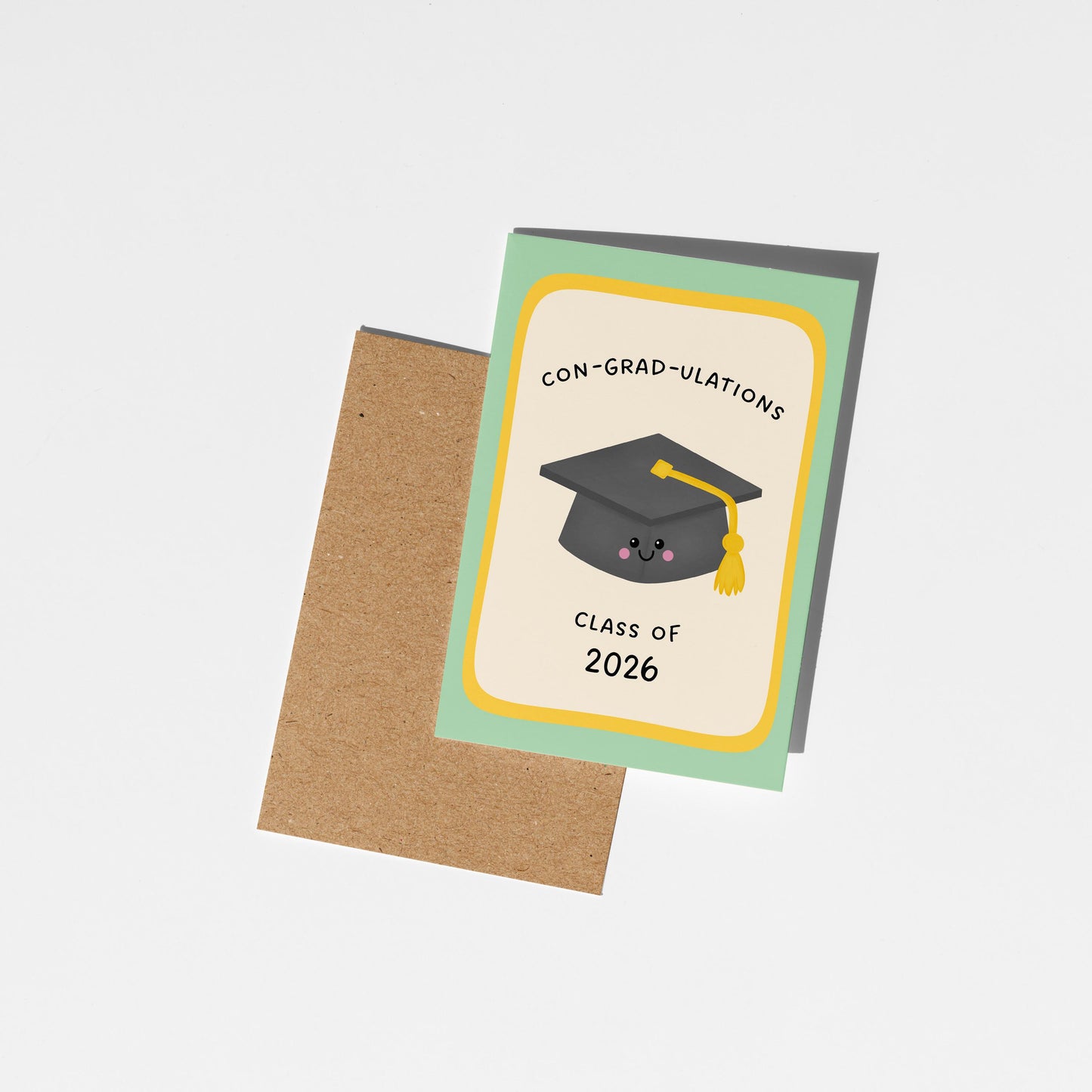 Class of 2026 Graduation Card, Congratulations Grad Card, Cute Congrats Card - PulpKo